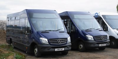 Two of WNCT’s new Mellor Strata-bodied Mercedes-Benz Sprinters