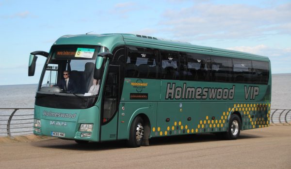 Dominic Aspinall is seen at the wheel of Holmeswood’s Barbi Galileo HD-bodied MAN. The associated BASE dealership again supported the rally with three coaches in the trader area. GARETH EVANS