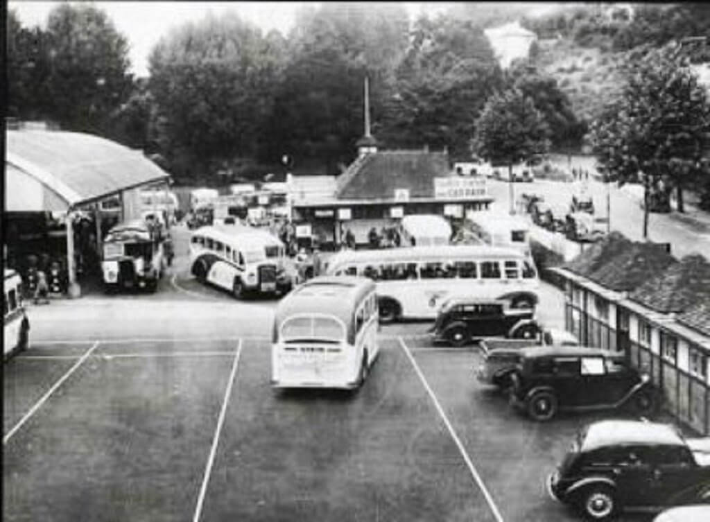 Torquay’s Town Hall coach park in the good old days. Dave Haddock Collection