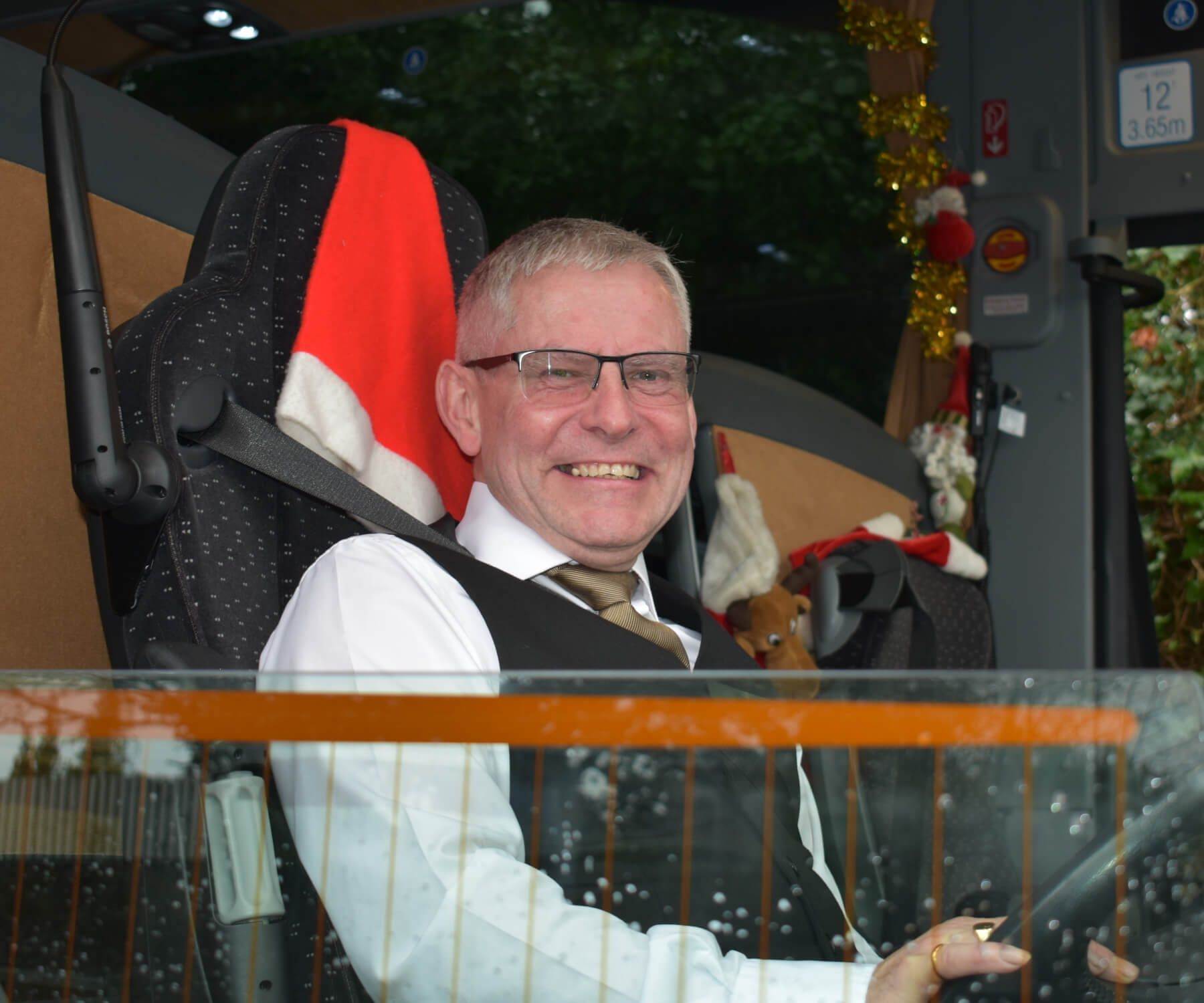 2 David Houghton behind the wheel of his 2017 Tourismo. Alan Payling
