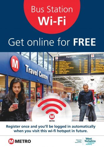 Free WiFi at West Yorkshire bus stations 