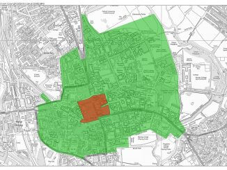 ABOVE: The green zone will have the biggest impact on visiting coaches, while the red zone will require local buses using Queen Street to be zero emissions