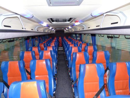 The Aircoach standard interior on a 2017 Plaxton Panther 3. RICHARD SHARMAN