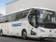 BYD electric coach is operating on a route between Beauvais and Compiègne. BYD