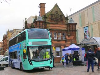 One of the new Enviro400s at the launch event. RICHARD WALTER