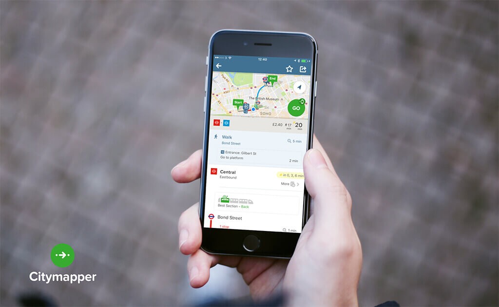 The Citymapper app undercuts the TfL Oyster card