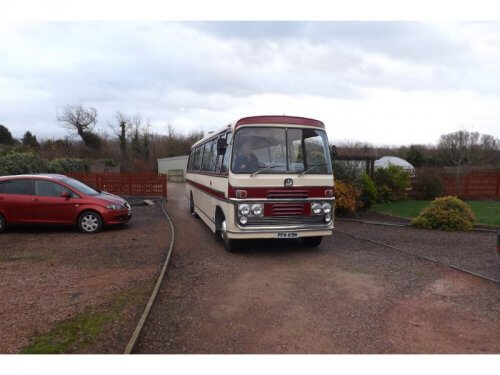 Latest addition to the AD Rains vintage fleet is this 1974 Plaxton-bodied Bedford SB5. JOHN TAYLOR