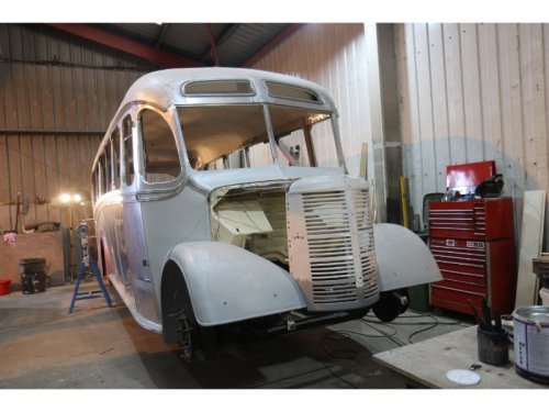 Work on Andrew’s Bedford OB is well underway. NICK LARKIN