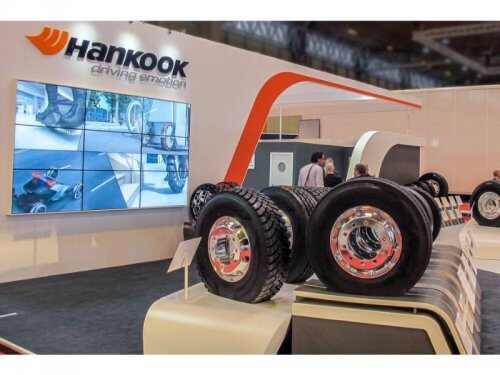 The Hankook Tyres stand will feature the SmartWork and SmartFlex range. HANKOOK