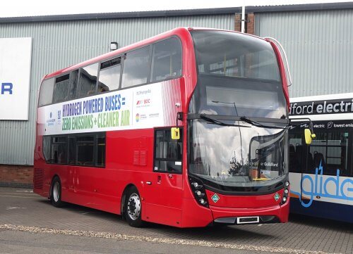 Amongst the current ADL line up on display was this hydrogen fuel cell Enviro400