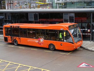 YJ62FBL, one of the operator’s Optare Versas. RICHARD SHARMAN