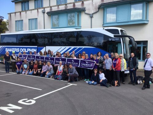 Bakers Dolphin supplied a coach for those who took part in the fundraising event