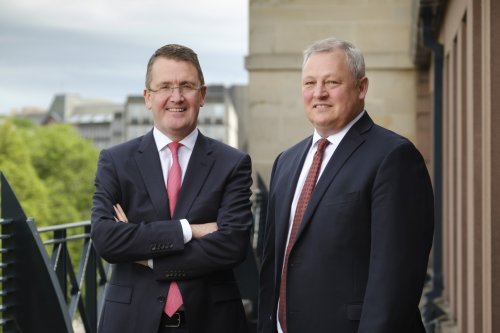 ADL Chief Executive Colin Robertson with Paul Soubry, NFI's President and Chief Executive Officer