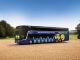 The Van Hool TX27s carry graphics designed specifically for the airport service. MEGABUS