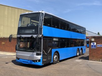 One of the BCI Enterprise double-deckers intended to be used on the service