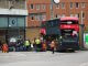 Brand new ADL Enviro400MMC 6993 is seen unloading in bay 1 of the Marlborough Street bus and coach station. Passengers then collected their bags from bay 2. This system seemed to work very well. RICHARD SHARMAN