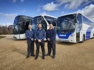 Driver John Reardon, Operations Supervisor Dan Osbourne and Driver Neil Woodward