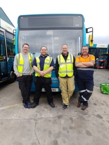 Left to right: James Bagnal (Mobile Valley), James Caley (Ticketer), Chris Smith (Ticketer) and Gareth Dowd (Mobile Valley)