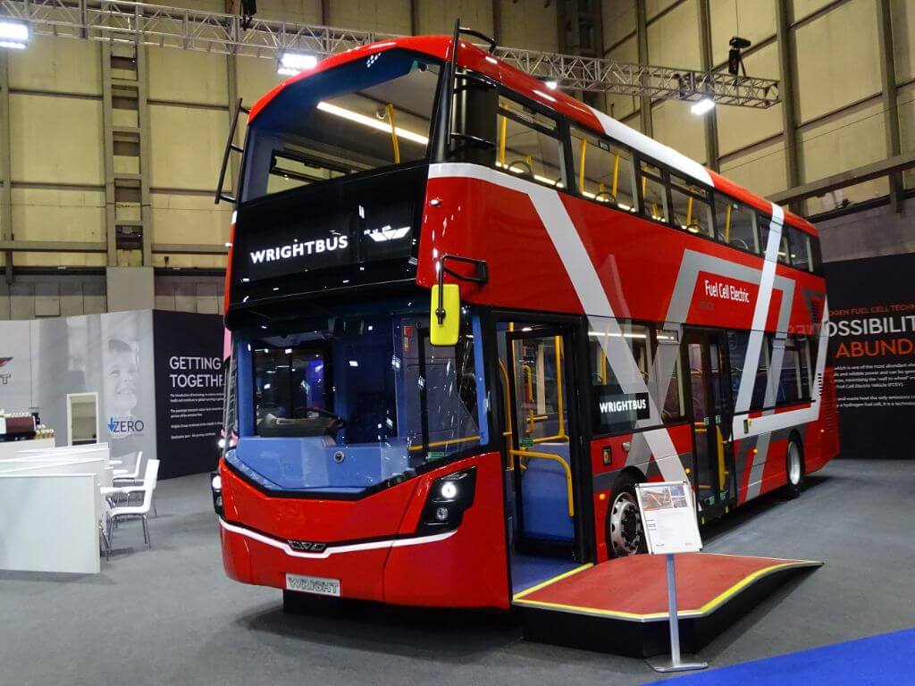 Wrightbus is keen to push its hydrogen fuel cell offering. RICHARD SHARMAN