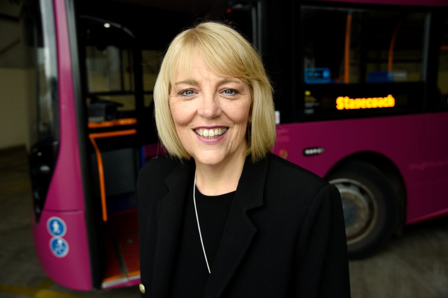 Stagecoach Regional Director Michelle Hargreaves announces