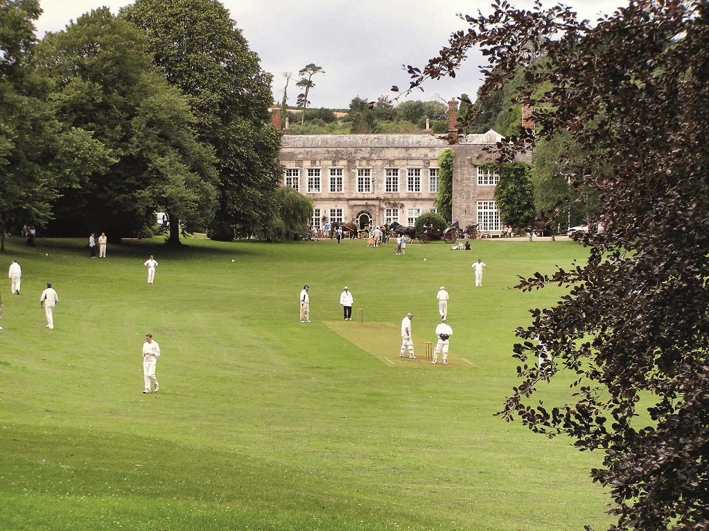 Cockington Court and the cricket ground. DAVID DIXON via WIKIMEDIA COMMONS CC BY-SA 2.0