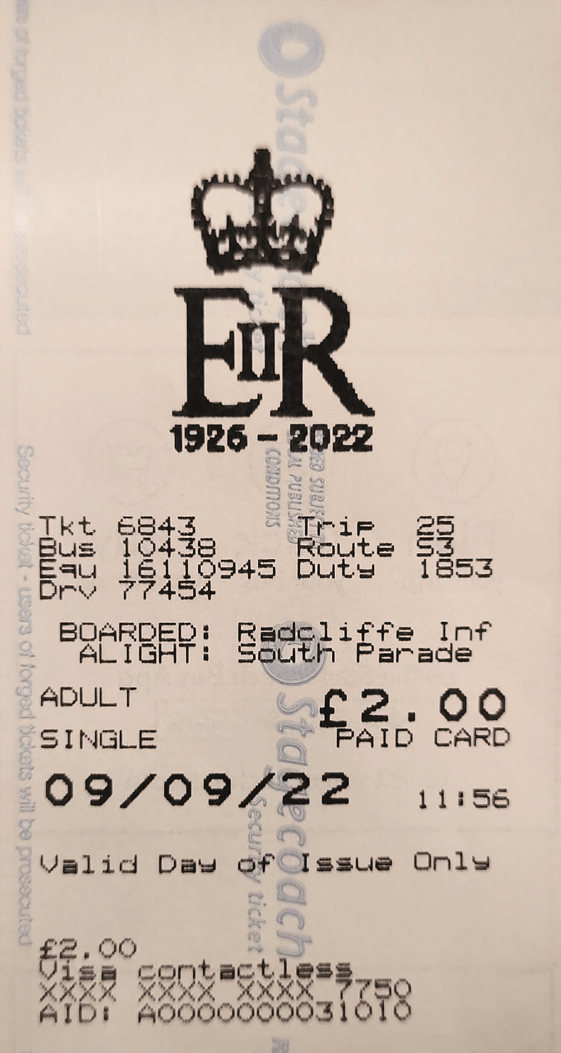 Oxford ticket