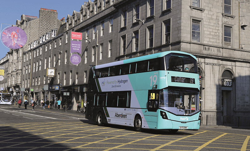 First Aberdeen hydrogen bus