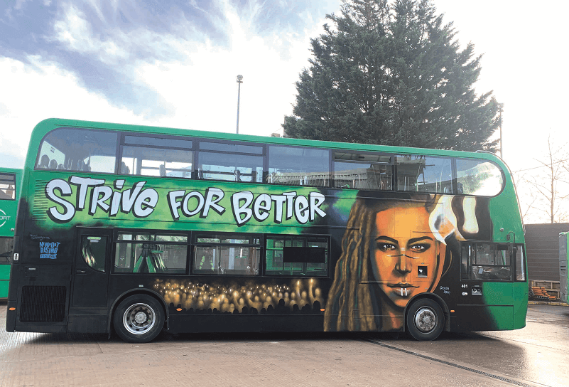 Newport ‘graffiti’ bus 3