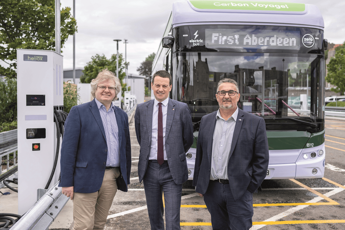 First Aberdeen electric bus launch 1