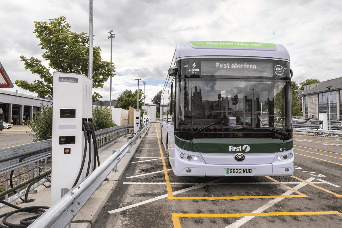 First Aberdeen electric bus launch 2