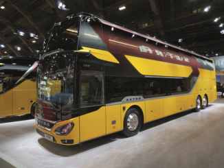 The Setra S531 DT with its iconic design is powered by a Mercedes-Benz OM471 engine. YINKA JAN SOJINU
