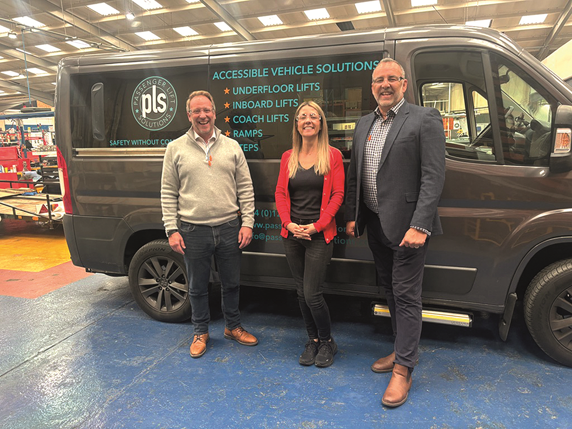 PLS _ Mike Pitt PLS Sales Director_ CTA CEO Victoria Armstrong_ Andy Palmer PLS UK Sales Manager
