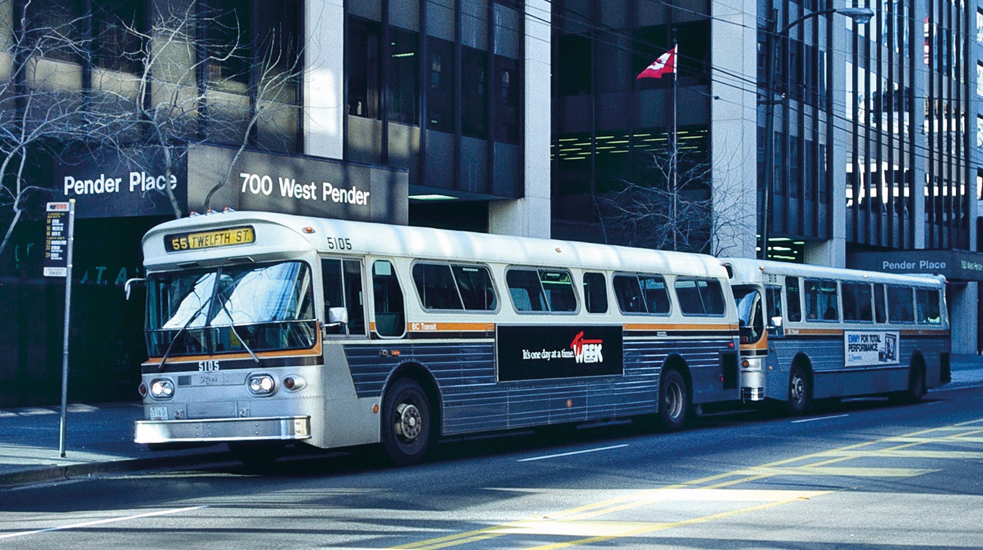 BC Transit D700A bus in 1984